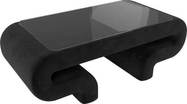 Изображение товара Журнальный столик Лига Диванов Волна (велюр черный)