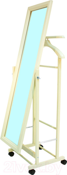 Изображение товара Стойка для одежды Импэкс Leset Сиэтл с зеркалом (слоновая кость)