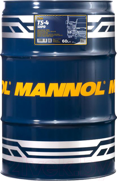 Изображение товара Моторное масло Mannol TS-4 15W40 SHPD CI-4/SL / MN7104-60 (60л)