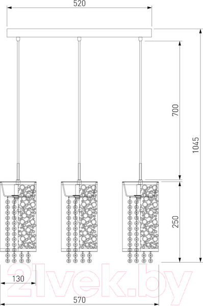 Изображение товара Люстра Евросвет Laguna 1181/3 (хром)
