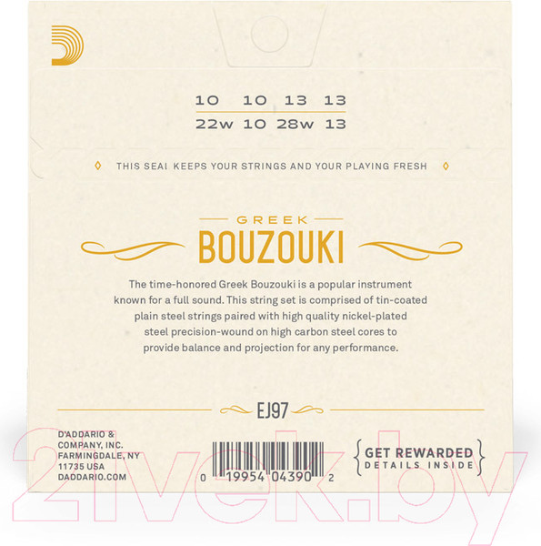 Изображение товара Струны для бузуки D'Addario EJ97