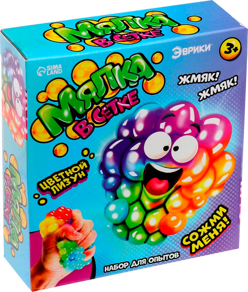 Изображение товара Набор для создания слайма Эврики Мялка в сетке цветная / 4051779