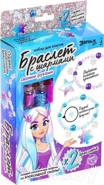 Изображение товара Набор для опытов Эврики Браслет с шармами. Снежинка / 5049710