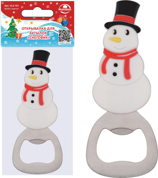 Изображение товара Открывалка Мультидом Снеговик VL2-181