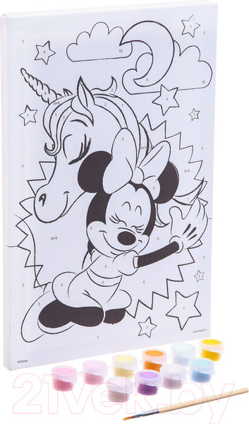 Изображение товара Картина по номерам Disney Самой красивой Минни Маус и единорог / 4825304