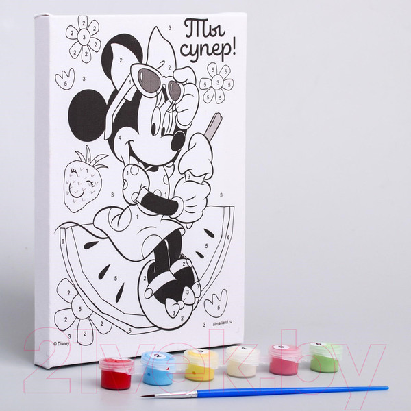Изображение товара Картина по номерам Disney Ты супер Минни Маус / 5142422