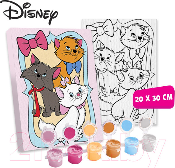 Изображение товара Картина по номерам Disney Друзья Кошечка Мари / 5142416
