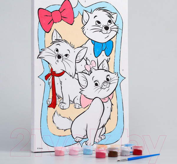 Изображение товара Картина по номерам Disney Друзья Кошечка Мари / 5142416