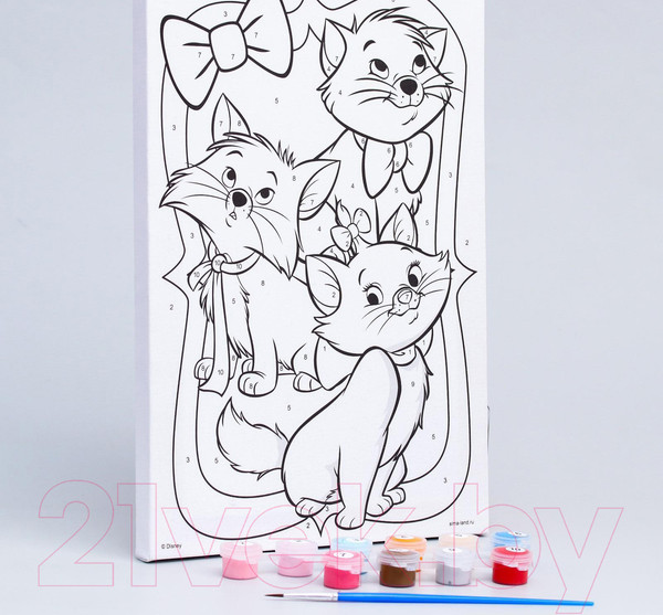 Изображение товара Картина по номерам Disney Друзья Кошечка Мари / 5142416