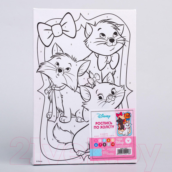 Изображение товара Картина по номерам Disney Друзья Кошечка Мари / 5142416