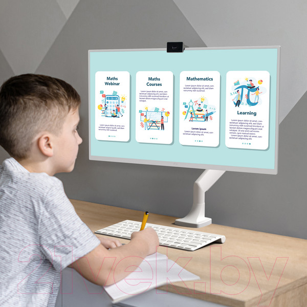 Изображение товара Кронштейн для монитора Onkron G100 (белый)