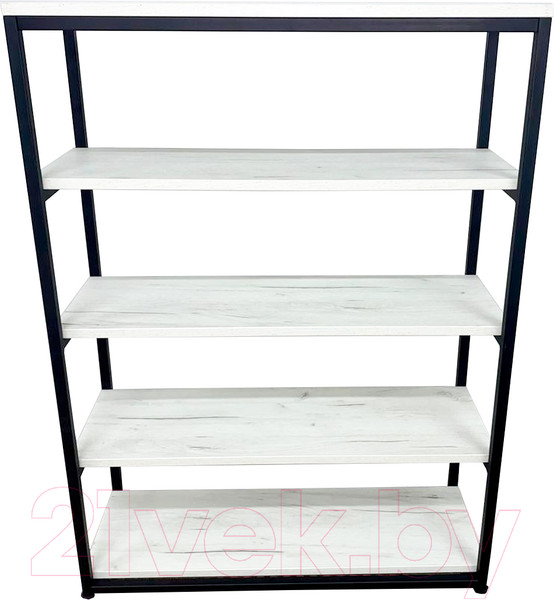 Изображение товара Стеллаж Millwood Лофт CH-5 100x30x110 (дуб белый Craft/металл черный)