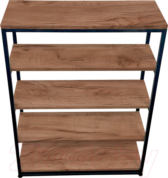 Изображение товара Стеллаж Millwood Лофт CH-5 110x30x110 (дуб табачный Craft/металл черный)