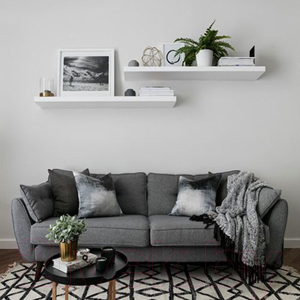 Изображение товара Полка Millwood Скрытого монтажа 40x24 (белый)
