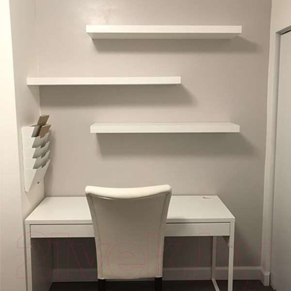 Изображение товара Полка Millwood Скрытого монтажа 100x24 (дуб белый Craft)