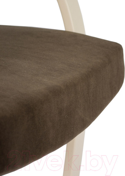 Изображение товара Кресло мягкое Мебелик Денди шпон (ультра шоколад/дуб шампань)