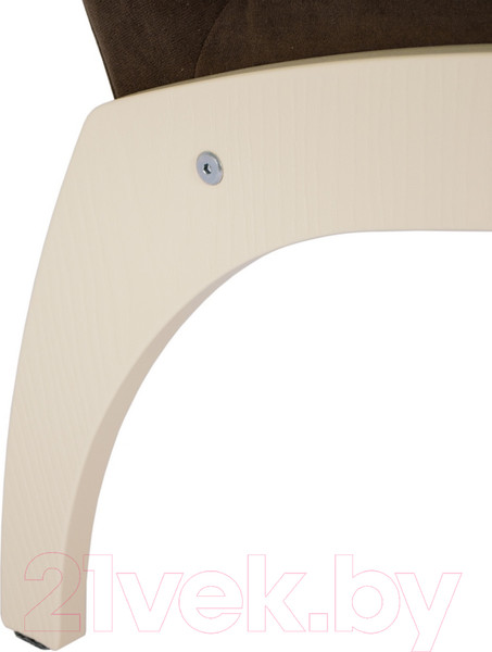 Изображение товара Кресло мягкое Мебелик Денди шпон (ультра шоколад/дуб шампань)