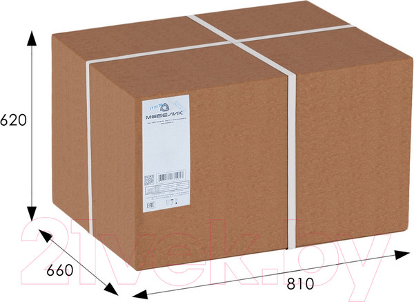 Изображение товара Кресло мягкое Мебелик Денди шпон (ультра санд/дуб шампань)