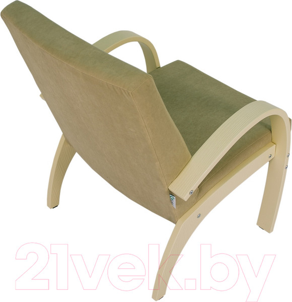 Изображение товара Кресло мягкое Мебелик Денди шпон (ультра санд/дуб шампань)