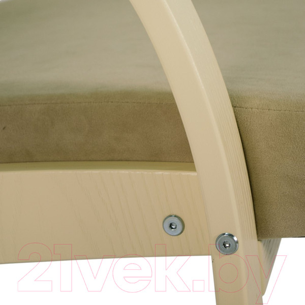 Изображение товара Кресло мягкое Мебелик Денди шпон (ультра санд/дуб шампань)