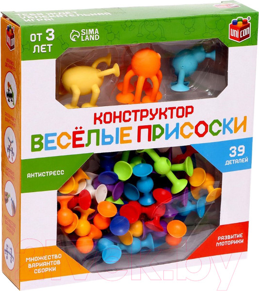 Изображение товара Развивающий игровой набор Unicon Веселые присоски / 7706704 (39эл)