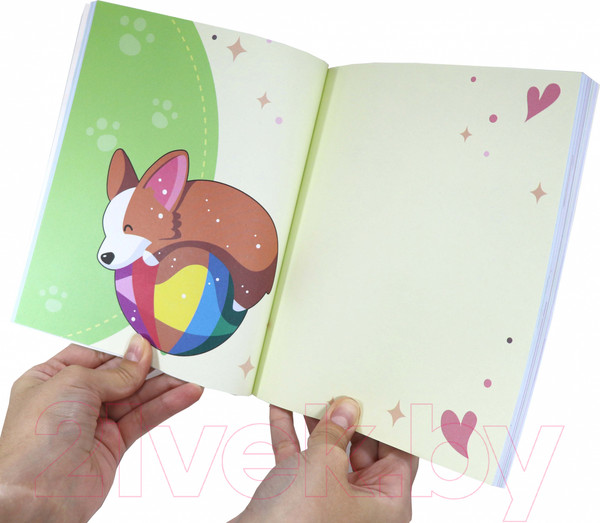 Изображение товара Записная книжка Malamalama Corgi Vibes Блокнот позитивного настроения / 4627131689469