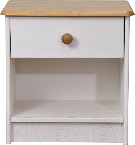 Изображение товара Прикроватная тумба Dipriz Д.1411.1 (белый воск/антик)