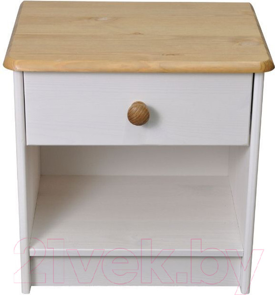 Изображение товара Прикроватная тумба Dipriz Д.1411.1 (белый воск/антик)