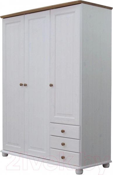 Изображение товара Шкаф Dipriz 6002 Д.70003.1 (белый воск/антик)