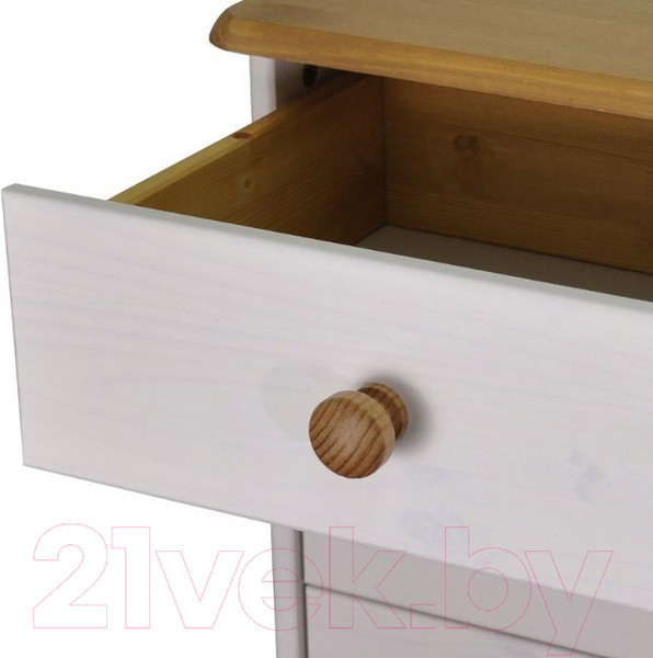 Изображение товара Комод Dipriz 2153 Ром 6 ящиков Д.20035.1 (белый воск/антик)