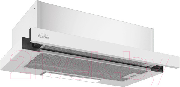 Изображение товара Вытяжка телескопическая Elikor Slide 50П-430 / 211923 (белый/белый)