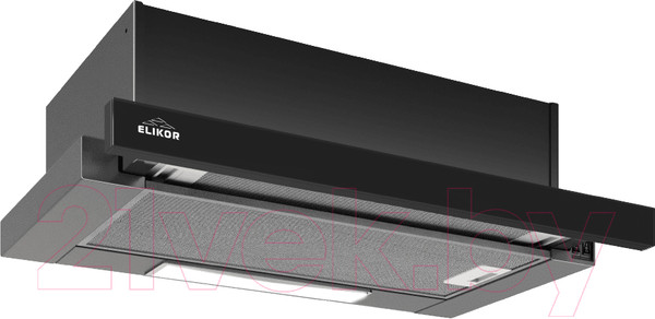 Изображение товара Вытяжка телескопическая Elikor Slide 50П-430 / 211924 (черный/черный)
