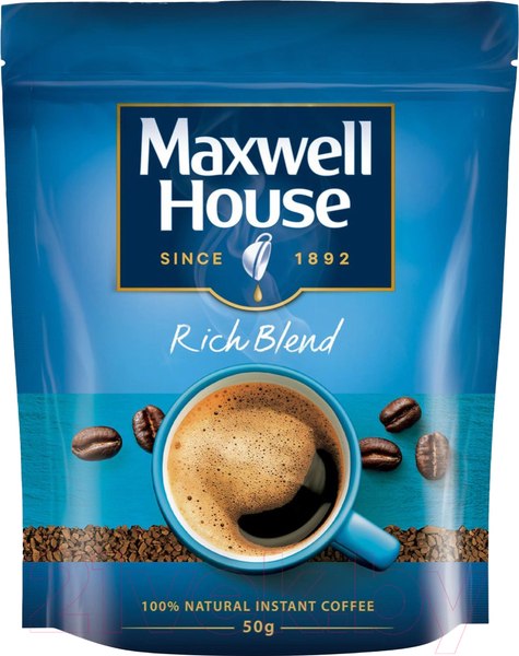 Изображение товара Кофе растворимый Maxwell House Натуральный (50г)