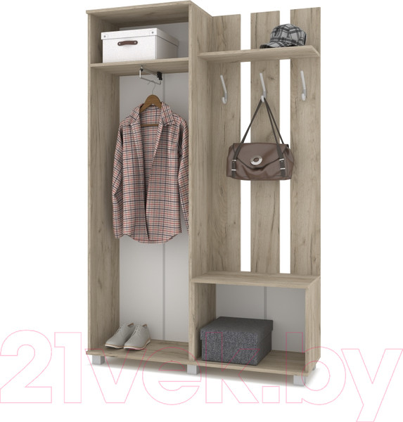 Изображение товара Секция в прихожую Modern Лира (серый дуб/белый)