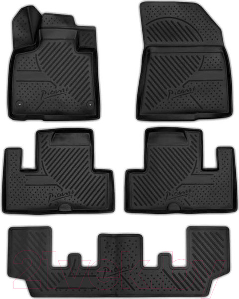 Изображение товара Комплект ковриков для авто ELEMENT C000000195 для Citroen C4 Grand Picasso (5шт)