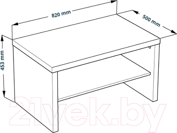 Изображение товара Журнальный столик Mio Tesoro Энкель 82С (белый)