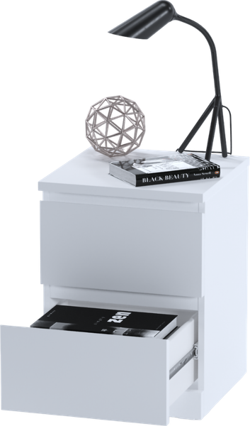 Изображение товара Прикроватная тумба Mio Tesoro Варма 2 (пигмент, белый)