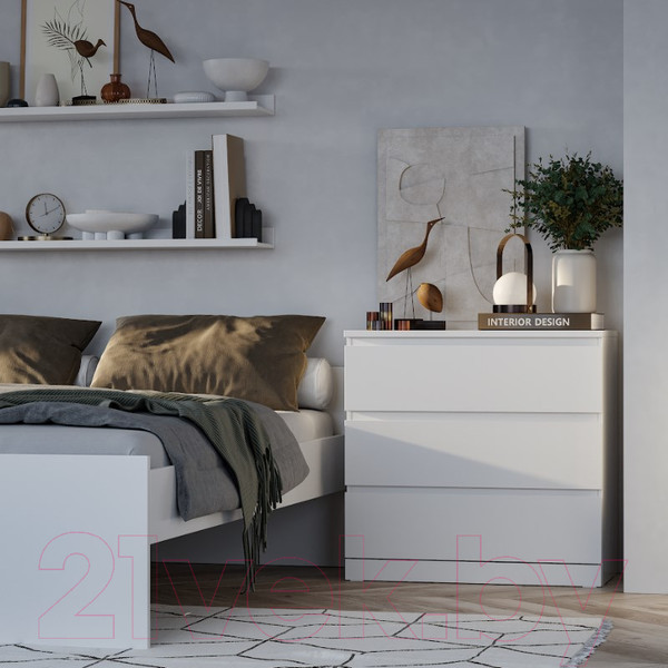 Изображение товара Комод Mio Tesoro Варма 3 (пигмент, белый)