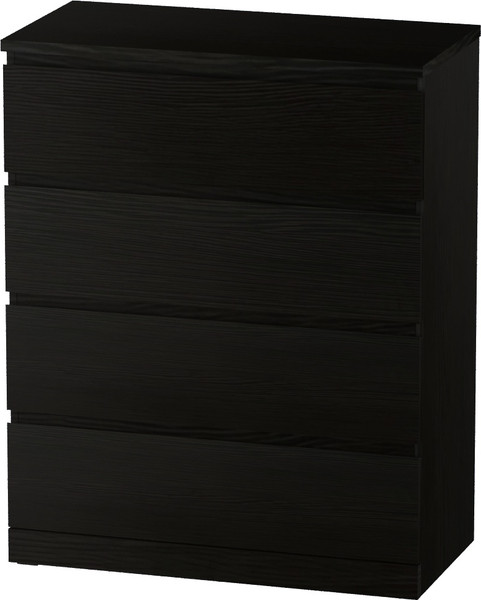 Изображение товара Комод Mio Tesoro Варма 4 (шпон ясень, черный)