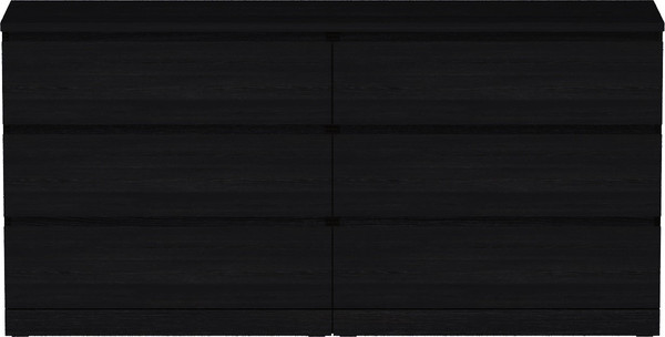 Изображение товара Комод Mio Tesoro Варма 6Д (шпон ясень, черный)