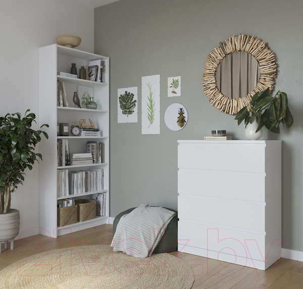 Изображение товара Стеллаж Mio Tesoro Варма 80 (пигмент, белый)