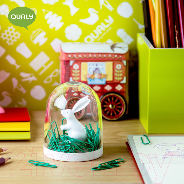 Изображение товара Подставка настольная Qualy Bunny In The Fleld QL10130-WH