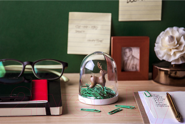 Изображение товара Подставка настольная Qualy Deer In The Forest QL10132-WH