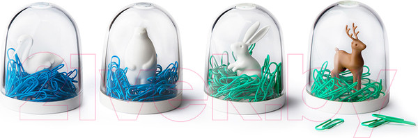 Изображение товара Подставка настольная Qualy Deer In The Forest QL10132-WH