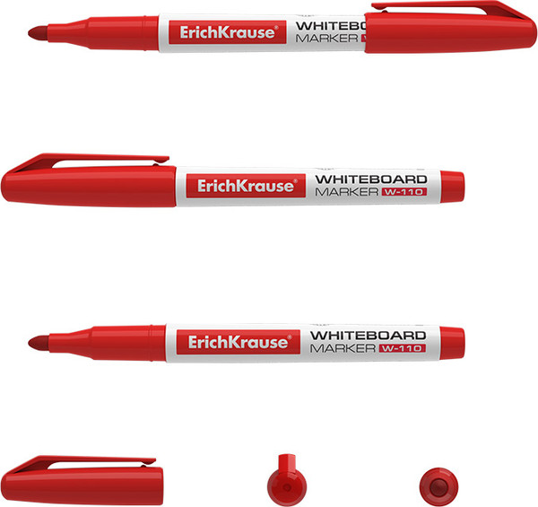 Изображение товара Маркер для доски Erich Krause W-110 / 56917 (красный)