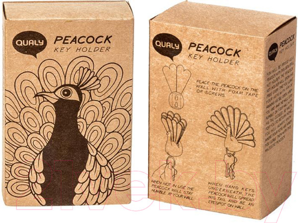 Изображение товара Ключница настенная Qualy Peacock / QL10193-WH (белый)