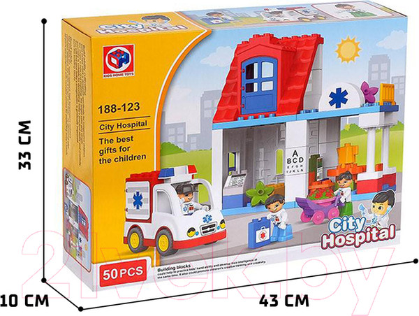Изображение товара Конструктор Kids Home Toys Городская больница 188-123 / 2496904