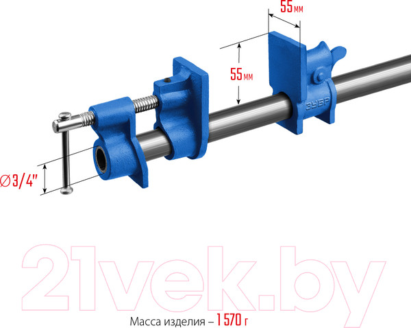 Изображение товара Струбцина Зубр 32305-34
