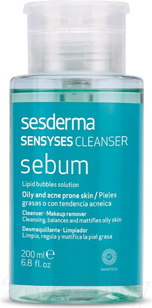 Изображение товара Лосьон для снятия макияжа Sesderma Sebum Липосомальный Для жирной и склонной к акне кожи (200мл)