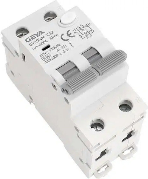 Изображение товара Дифференциальный автомат Geya GYR9NM-B10-30mA